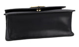 Prada Women's Black High-Quality Saffiano Leather Envelope Shoulder Bag 1BD200