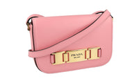 Prada Women's Pink Leather Corsaire Shoulder Bag 1BD244