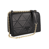 Prada Women's Black Leather Spectrum Shoulder Bag 1BD262