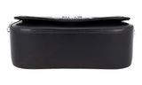 Prada Women's Black Leather Triangle Corsaire Shoulder Bag 1BD263