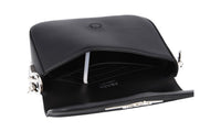 Prada Women's Black Leather Triangle Corsaire Shoulder Bag 1BD263