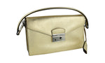 Prada Women's 1BD924 Gold High-Quality Saffiano Leather Leather Shoulder Bag
