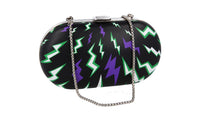 Prada Women's Black Leather Limited Frankenstein Evening Purse 1BF090