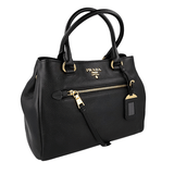 Prada Women's Black Leather Shopper 1BG044