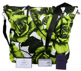 Prada Women's Green Roses Shopper 1BG189