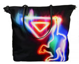 Prada Women's Multicoloured Neon Monkey Miami Art-deco Shopper 1BG189