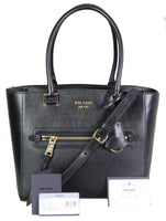 Prada Women's Black Leather Shoulder Bag 1BG227