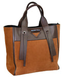 Prada Women's 1BG233 Brown Leather Shopper