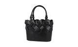 Prada Women's Black Leather Panier Bucket Shoulder Bag 1BG318