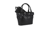 Prada Women's Black Leather Panier Bucket Shoulder Bag 1BG318