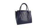 Prada Women's 1BG369 Blue Leather Shoulder Bag