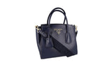 Prada Women's Blue Leather Shoulder Bag 1BG369