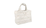 Prada Women's 1BG380 White Leather Shoulder Bag