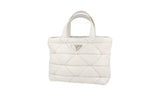 Prada Women's White Leather Padded Nappa Spectrum Shoulder Bag 1BG380