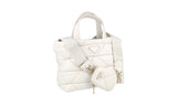 Prada Women's White Leather Padded Nappa Spectrum Shoulder Bag 1BG380