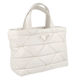 Prada Women's White Leather Padded Nappa Spectrum Shoulder Bag 1BG380