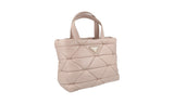Prada Women's 1BG380 Beige Leather Shoulder Bag