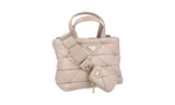 Prada Women's Beige Leather Padded Nappa Spectrum Shoulder Bag 1BG380