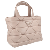 Prada Women's Beige Leather Padded Nappa Spectrum Shoulder Bag 1BG380