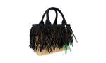 Prada Women's 1BG835 Beige Textile Shoulder Bag