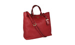 Prada Women's 1BG865 Red Leather Shopper