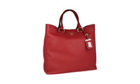 Prada Women's Red Leather Tote Shopper 1BG865