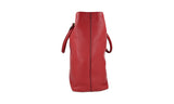 Prada Women's Red Leather Tote Shopper 1BG865