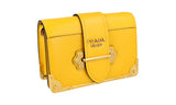 Prada Women's 1BH018 Yellow Saffiano Leather Leather Shoulder Bag