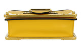 Prada Women's Yellow Saffiano Leather Cahier Shoulder Bag 1BH018