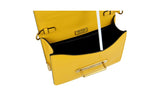 Prada Women's Yellow Saffiano Leather Cahier Shoulder Bag 1BH018