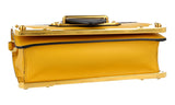 Prada Women's Yellow Saffiano Leather Cahier Shoulder Bag 1BH018