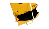 Prada Women's Yellow Saffiano Leather Cahier Shoulder Bag 1BH018