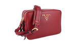 Prada Women's 1BH079 Red Leather Shoulder Bag