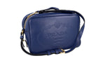 Prada Women's 1BH089 Blue Leather Shoulder Bag