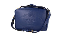 Prada Women's Blue Leather Shoulder Bag 1BH089