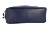 Prada Women's Blue Leather Logo Crossbody Shoulder Bag 1BH089