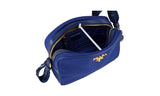Prada Women's Blue Leather Crossbody Shoulder Bag 1BH089