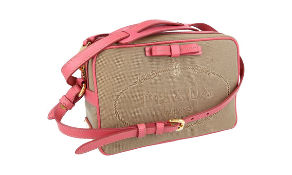 Prada Women's 1BH089 Brown Textile Shoulder Bag
