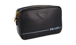 Prada Women's 1BH093 Black Leather Shoulder Bag