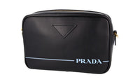 Prada Women's Black Leather Mirage Shoulder Bag 1BH093