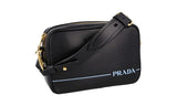 Prada Women's Black Leather Mirage Shoulder Bag 1BH093