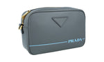 Prada Women's 1BH093 Grey Leather Shoulder Bag