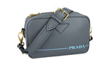 Prada Women's Grey Leather Mirage Shoulder Bag 1BH093