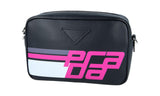 Prada Women's Black Leather Shoulder Bag 1BH093