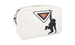 Prada Women's 1BH093 White Leather Shoulder Bag