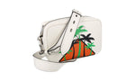 Prada Women's 1BH093 White Leather Shoulder Bag