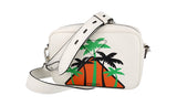 Prada Women's White Leather Shoulder Bag 1BH093