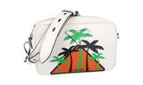 Prada Women's White Leather Shoulder Bag 1BH093