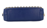 Prada Women's Blue Leather Crystal Shoulder Bag 1BH103