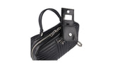 Prada Women's Black Leather Diagramme Shoulder Bag 1BH119